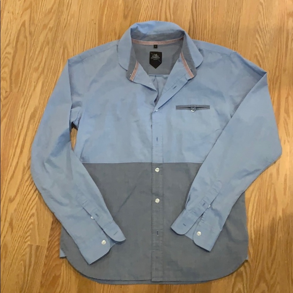 GUC the scifen company color block button down